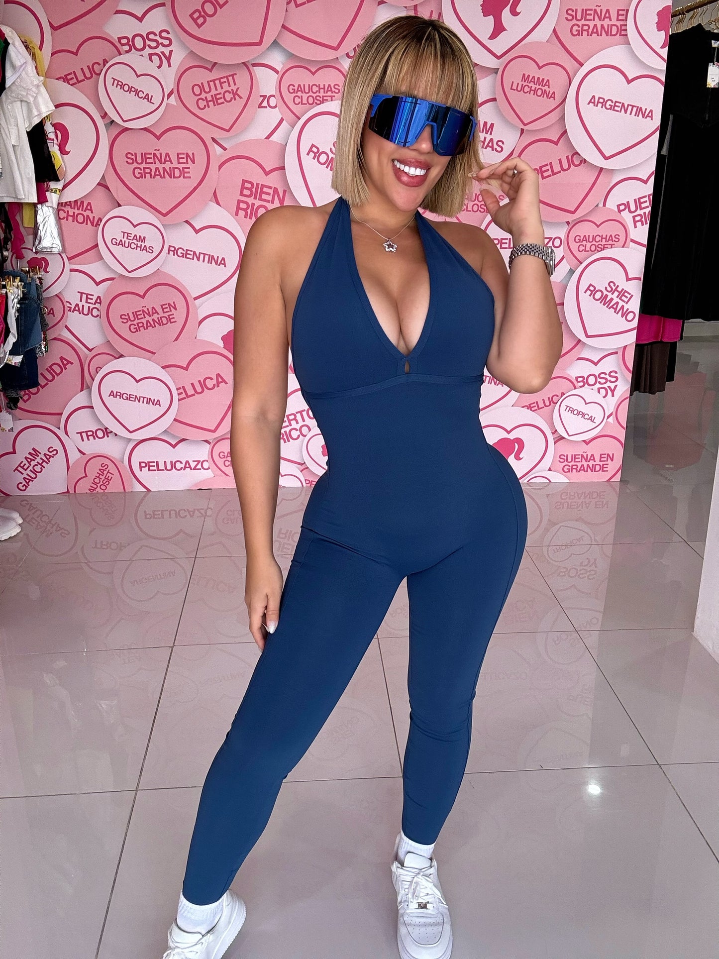 Halter Skinny Jumpsuit Sport