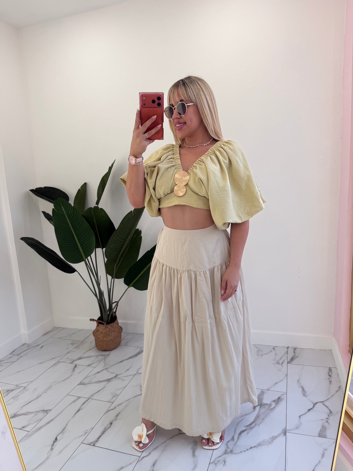 Pockets Maxi skirt