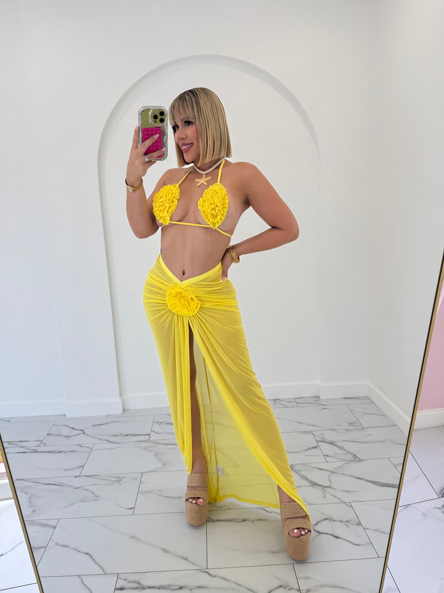 Flower Cover Up set