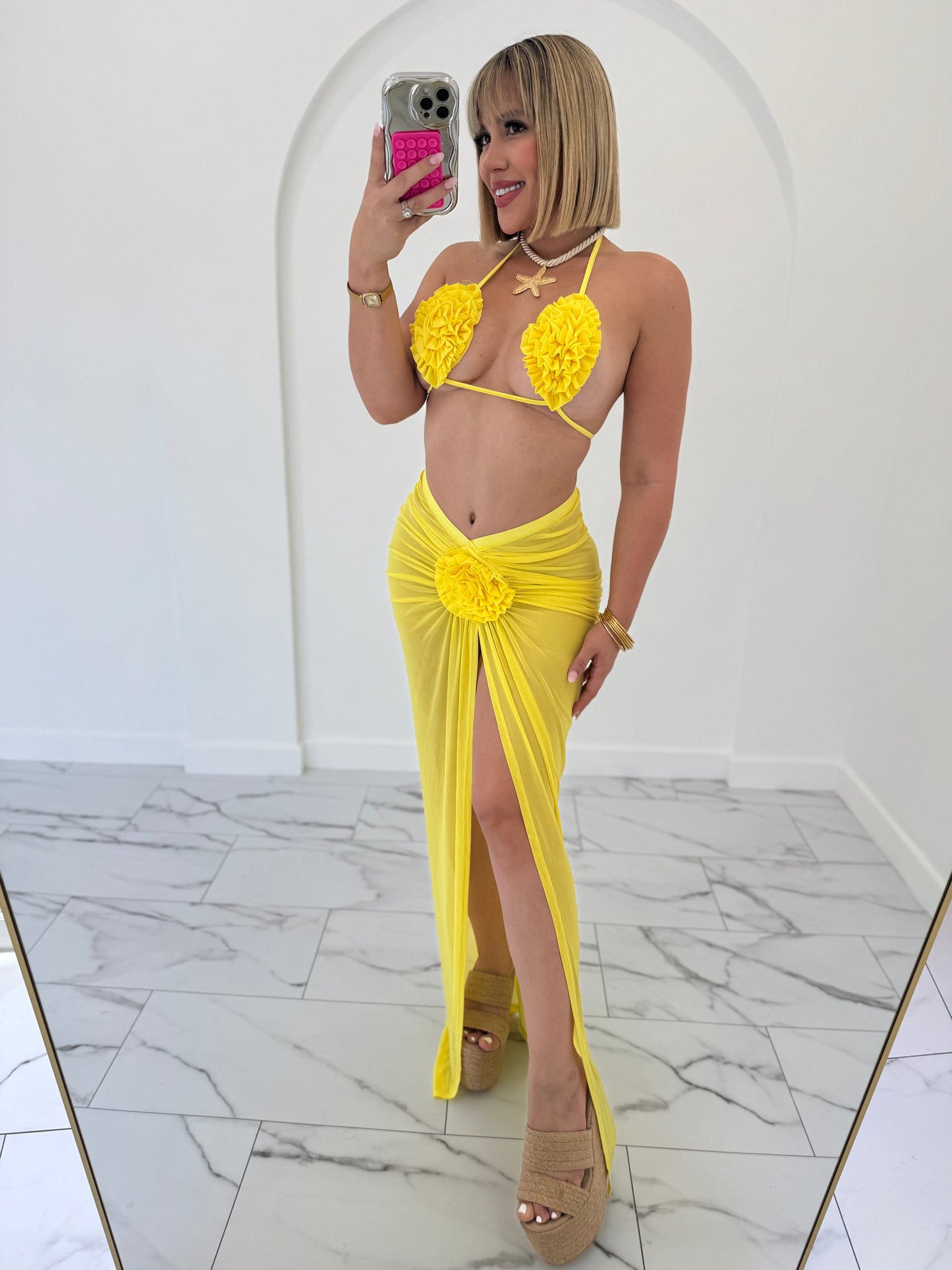 Flower Cover Up set