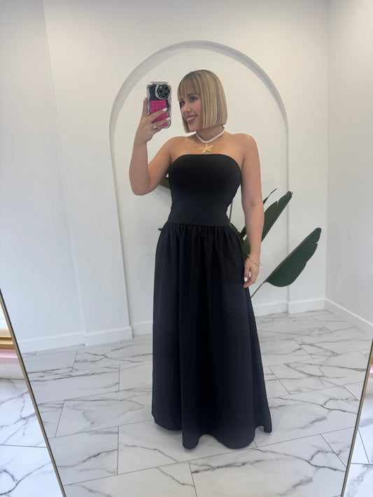 Maxi strapless dress