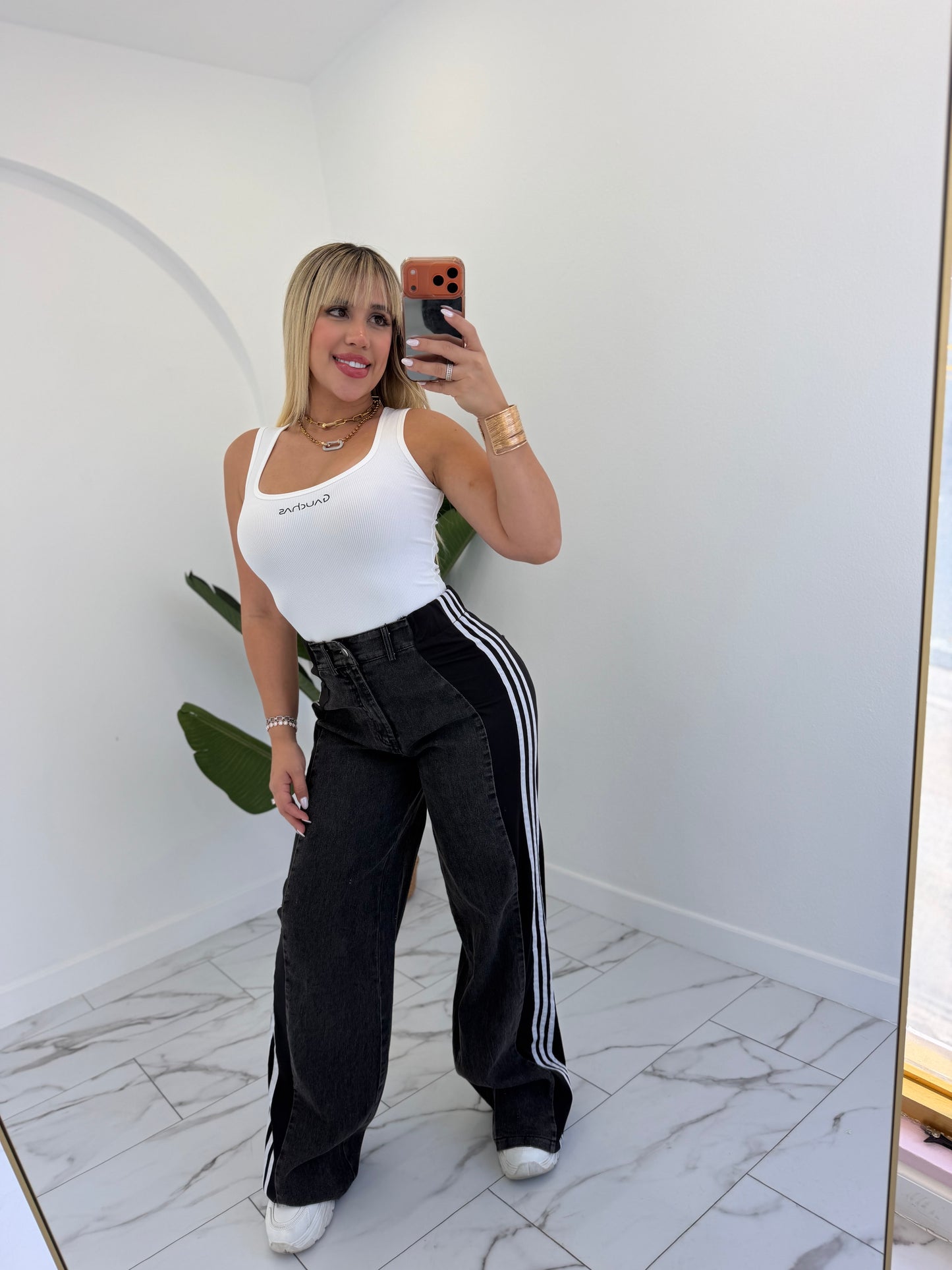 Denim casual pant