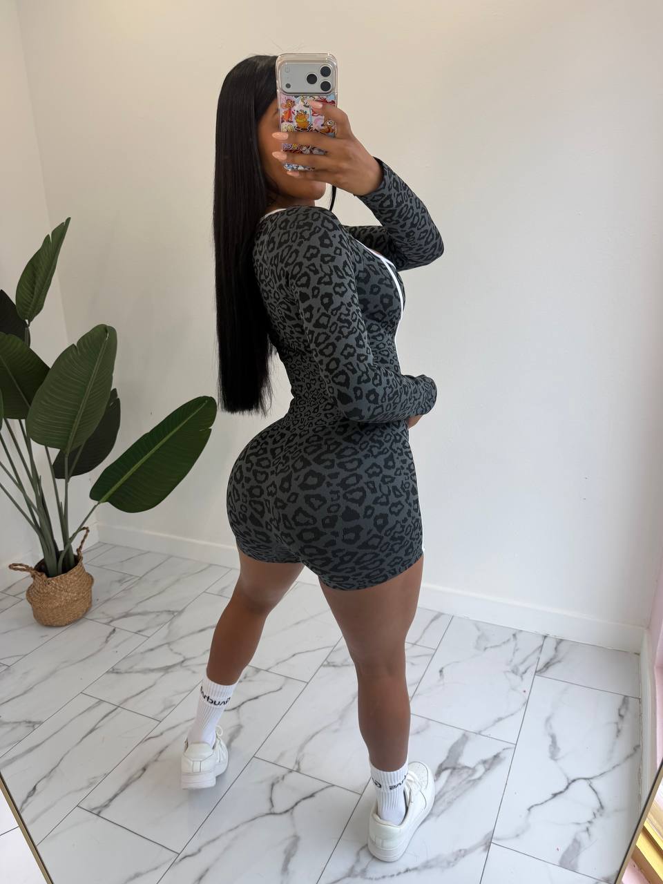 Leopard romper ML