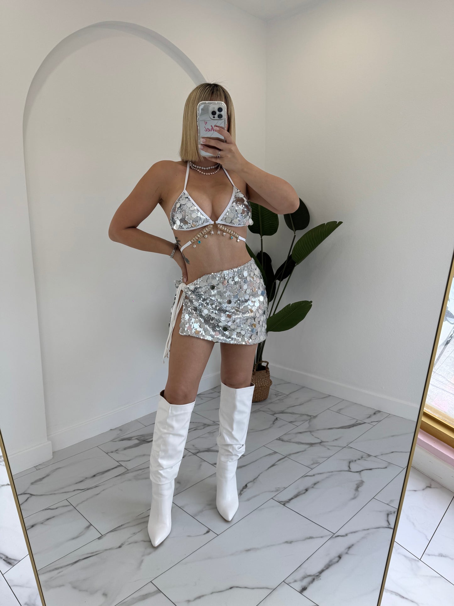 Amarradita Sequins Skirt