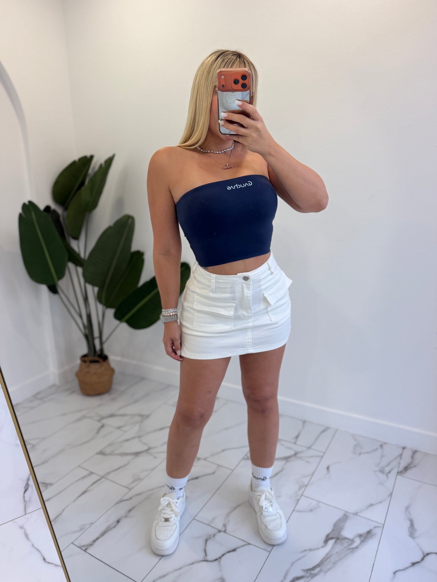 Strapless G cute top