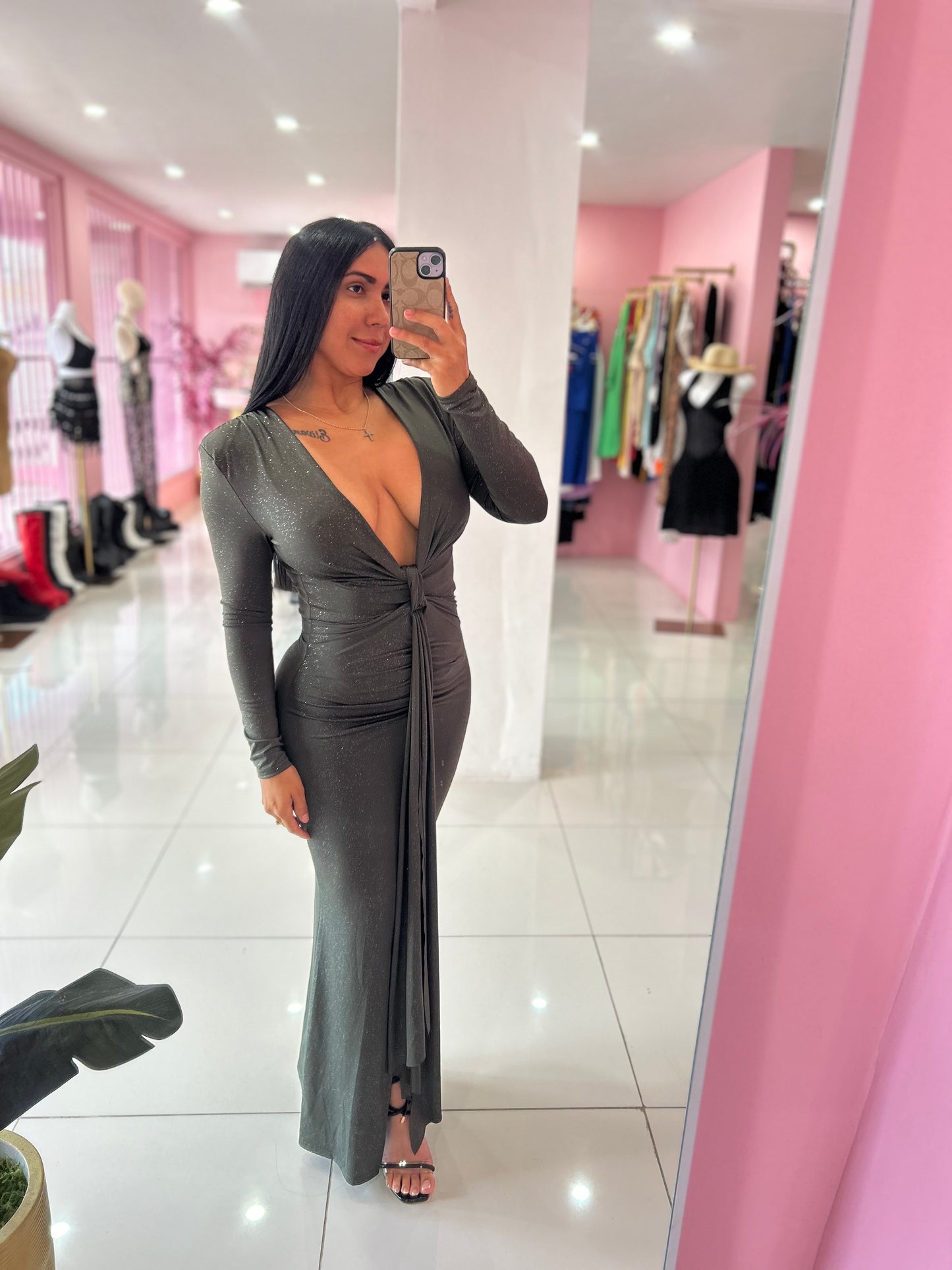 Hombrera Elegant Long Dress