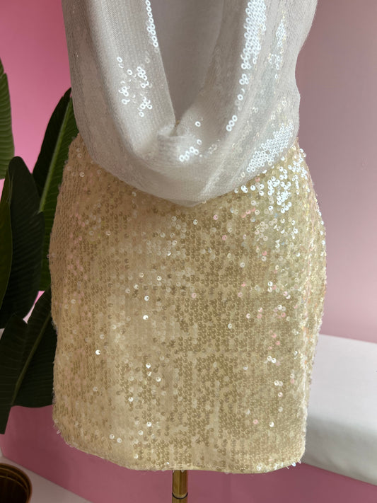 Pastel Sequins Skirt