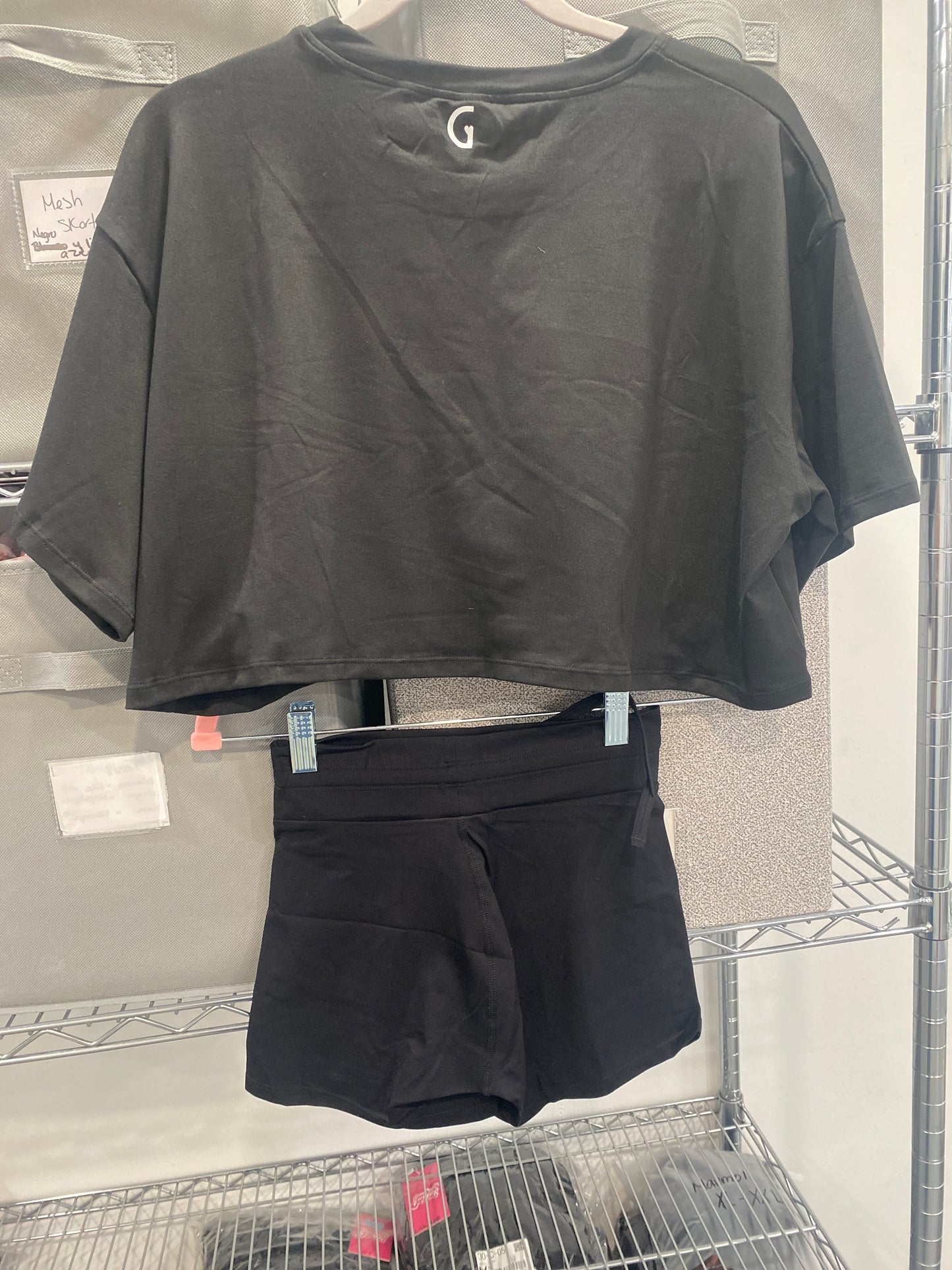 Crop top oversize short set