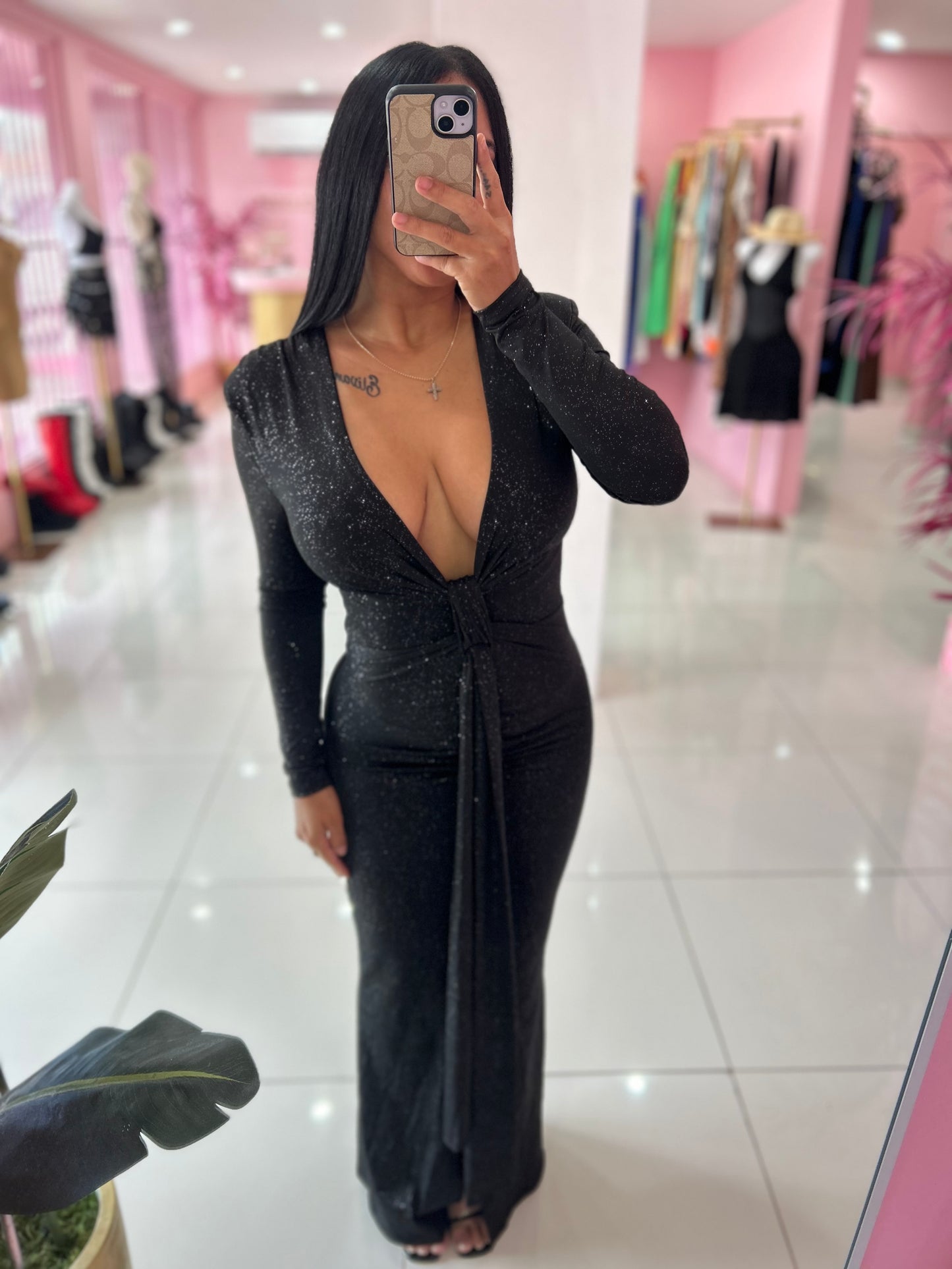 Hombrera Elegant Long Dress