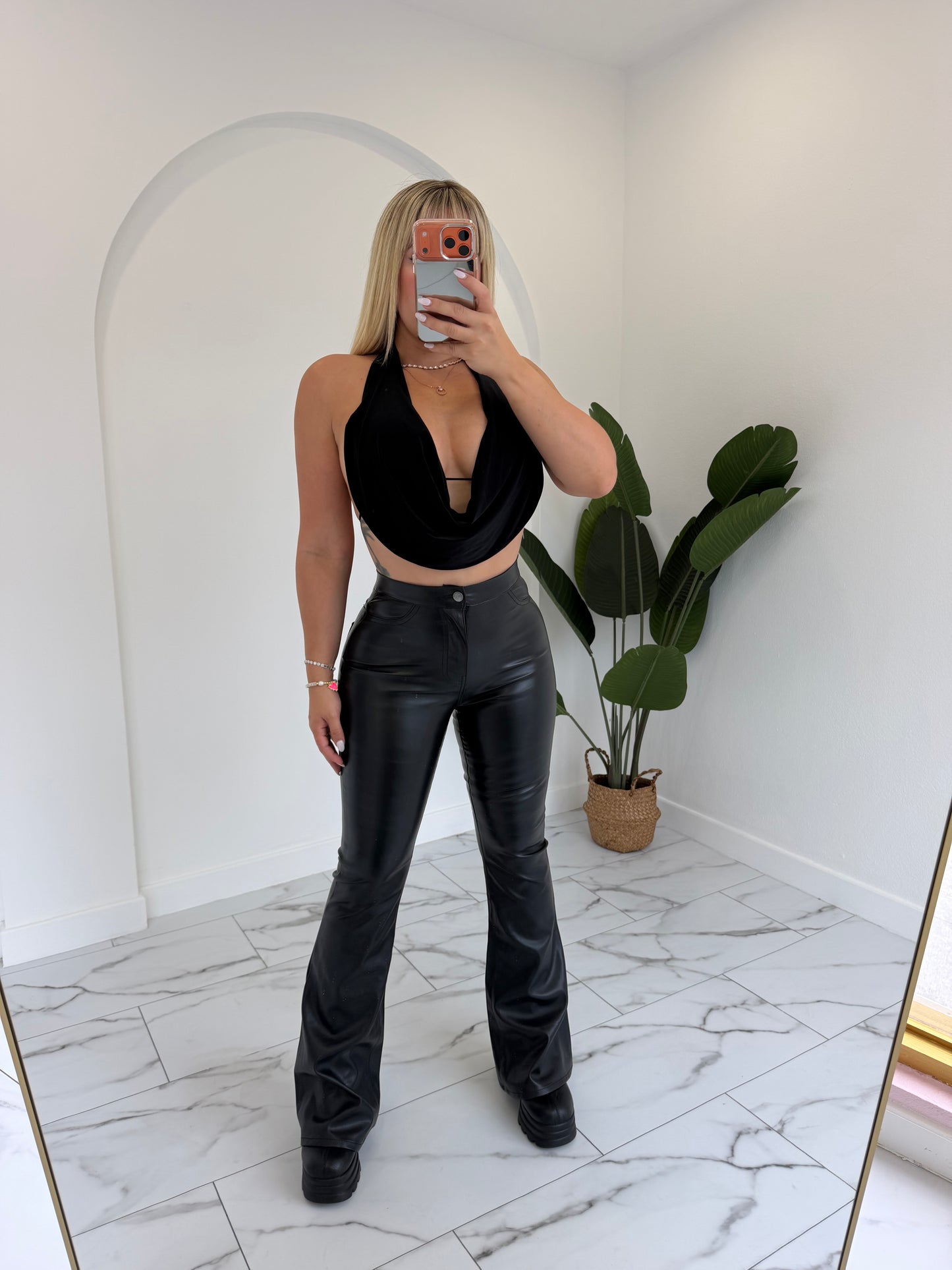 Leather Vibrant Palazzo