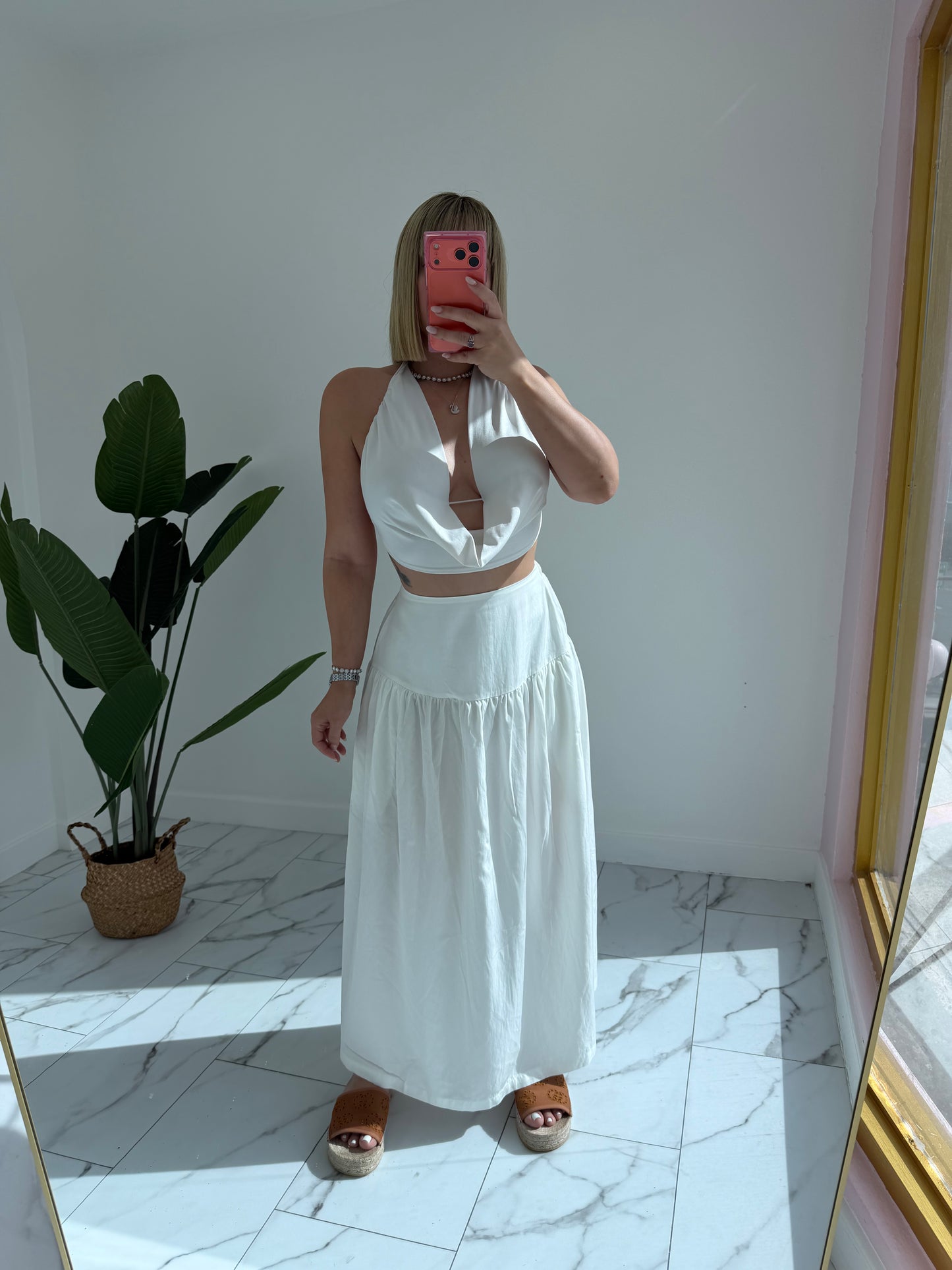 Pockets Maxi skirt