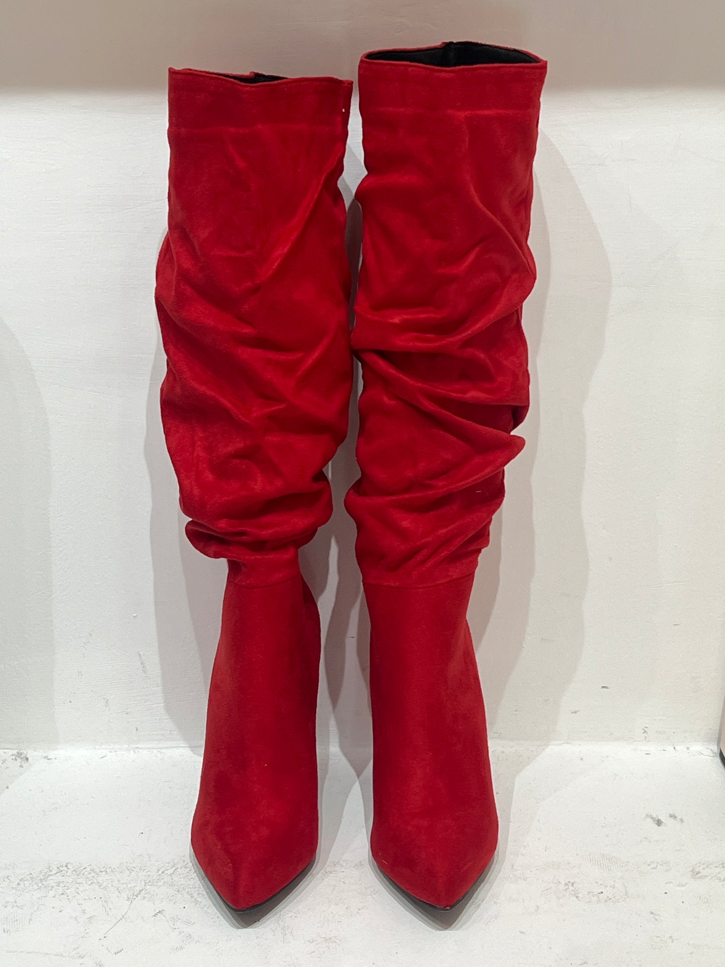 Fruncidas Velvet botas