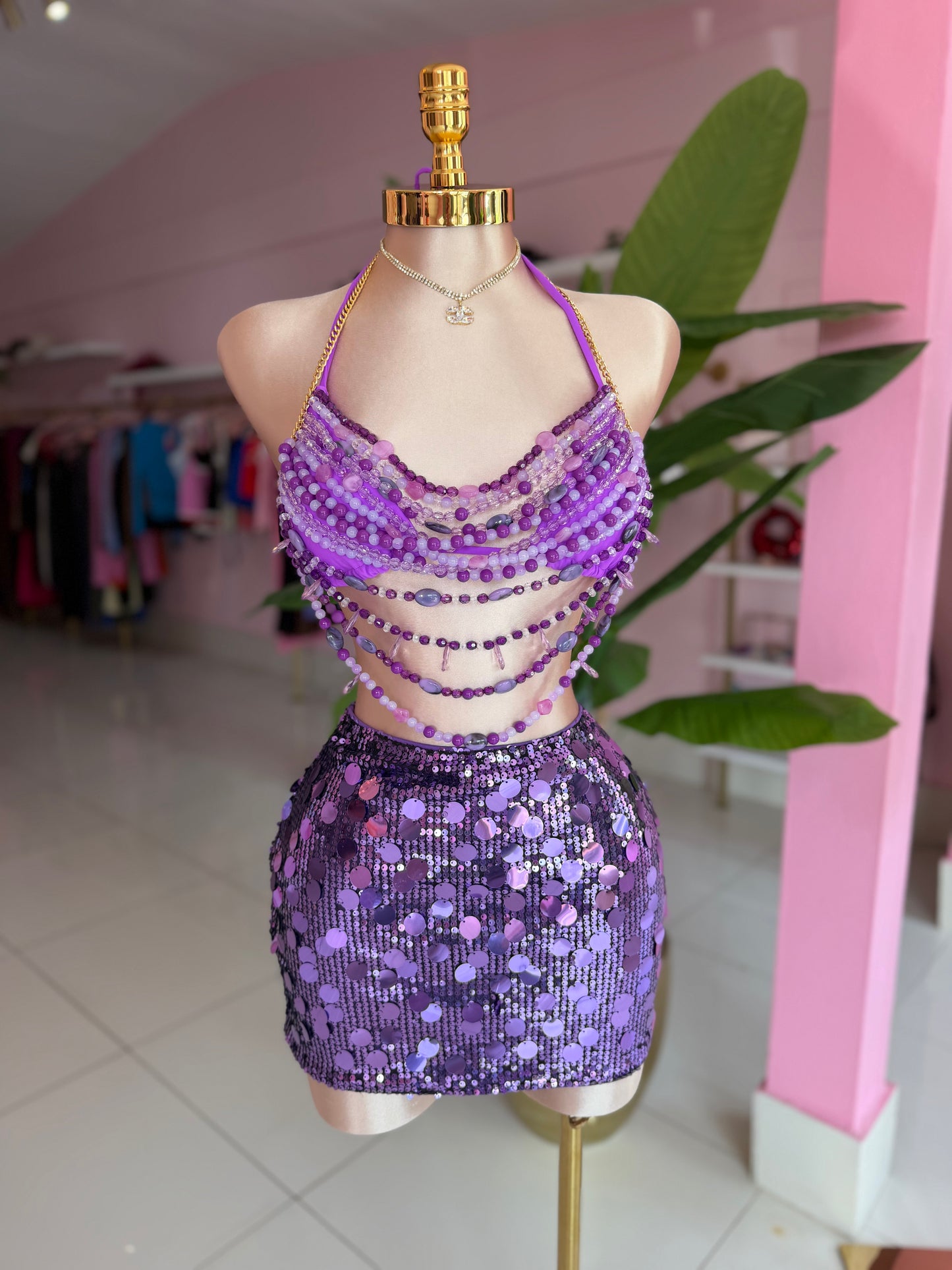 Viral Sequins Skirt