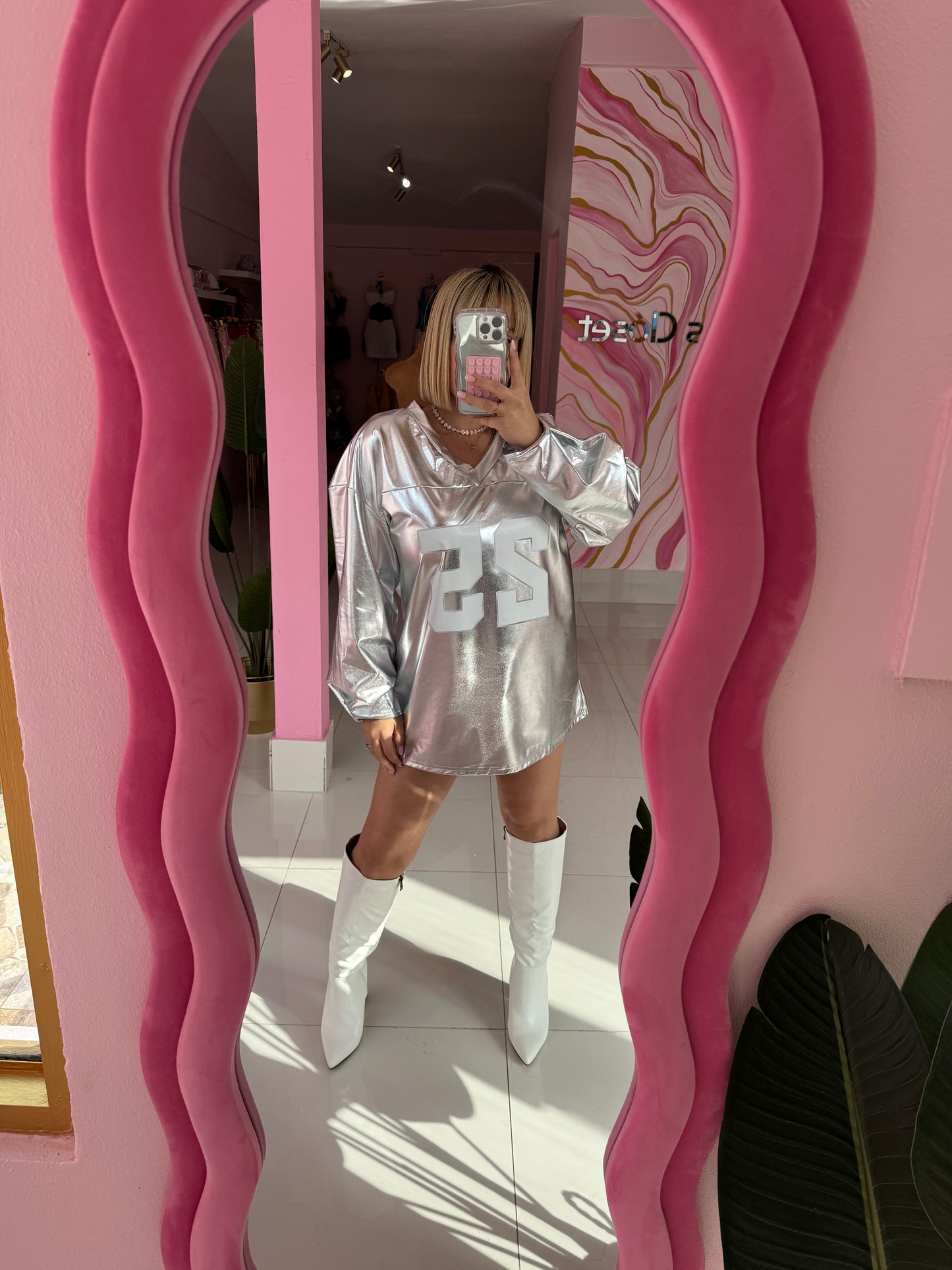 Metallic Oversize top