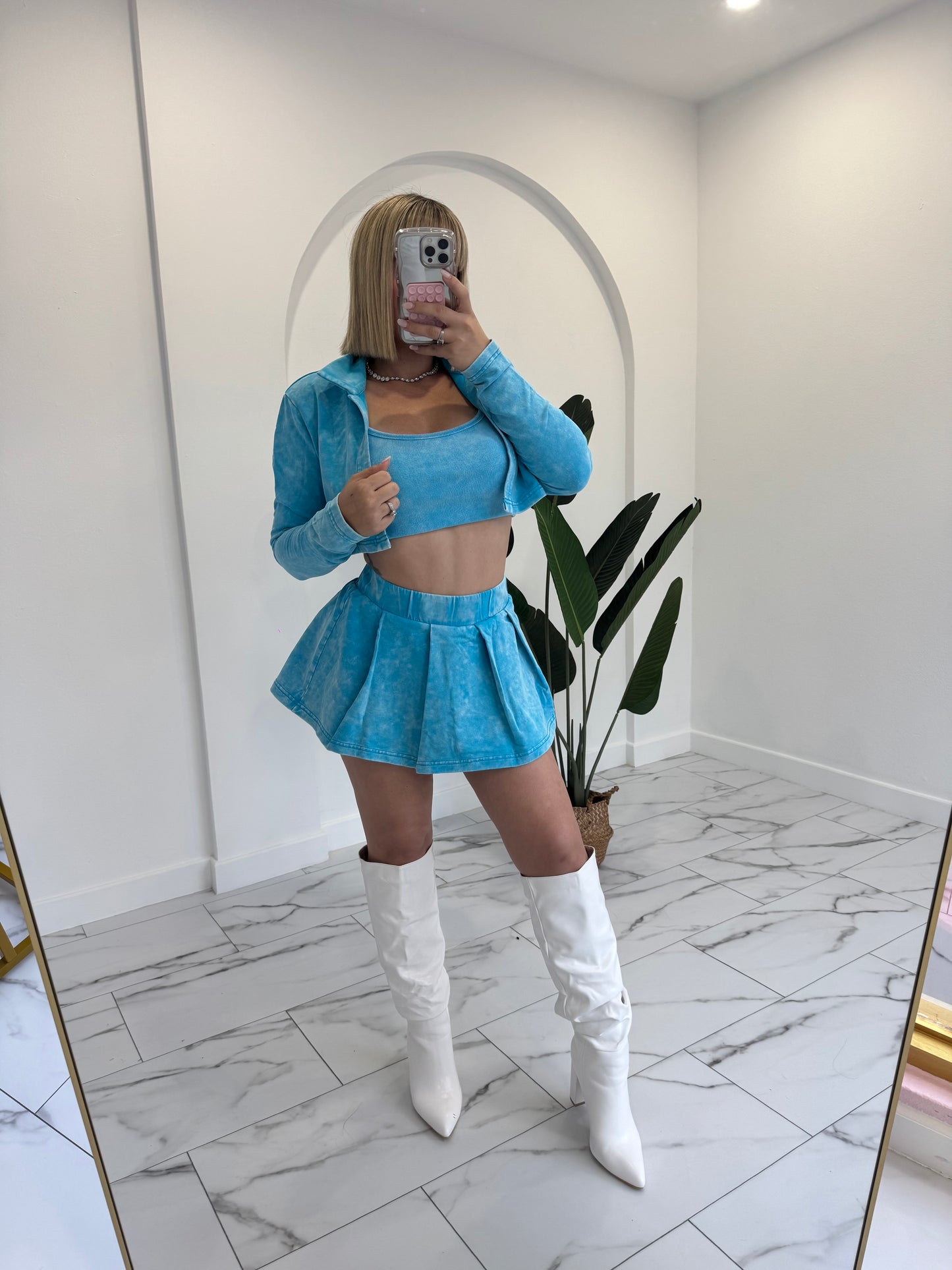 Marmol Skort Jacket Set (3 piezas)