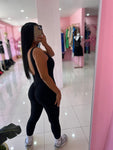 Skinny jumpsuit fruncido sport