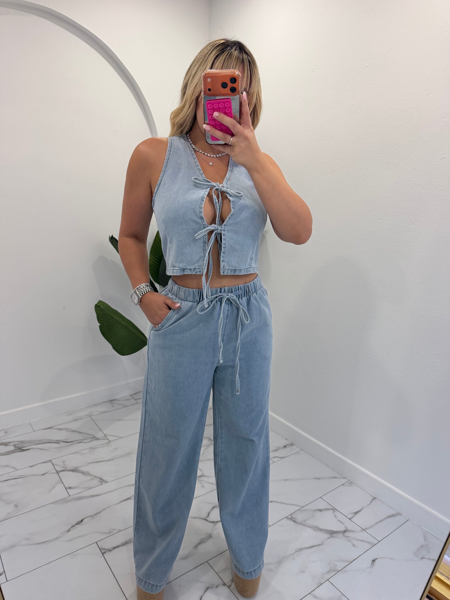 Denim day set (Tall Girl)