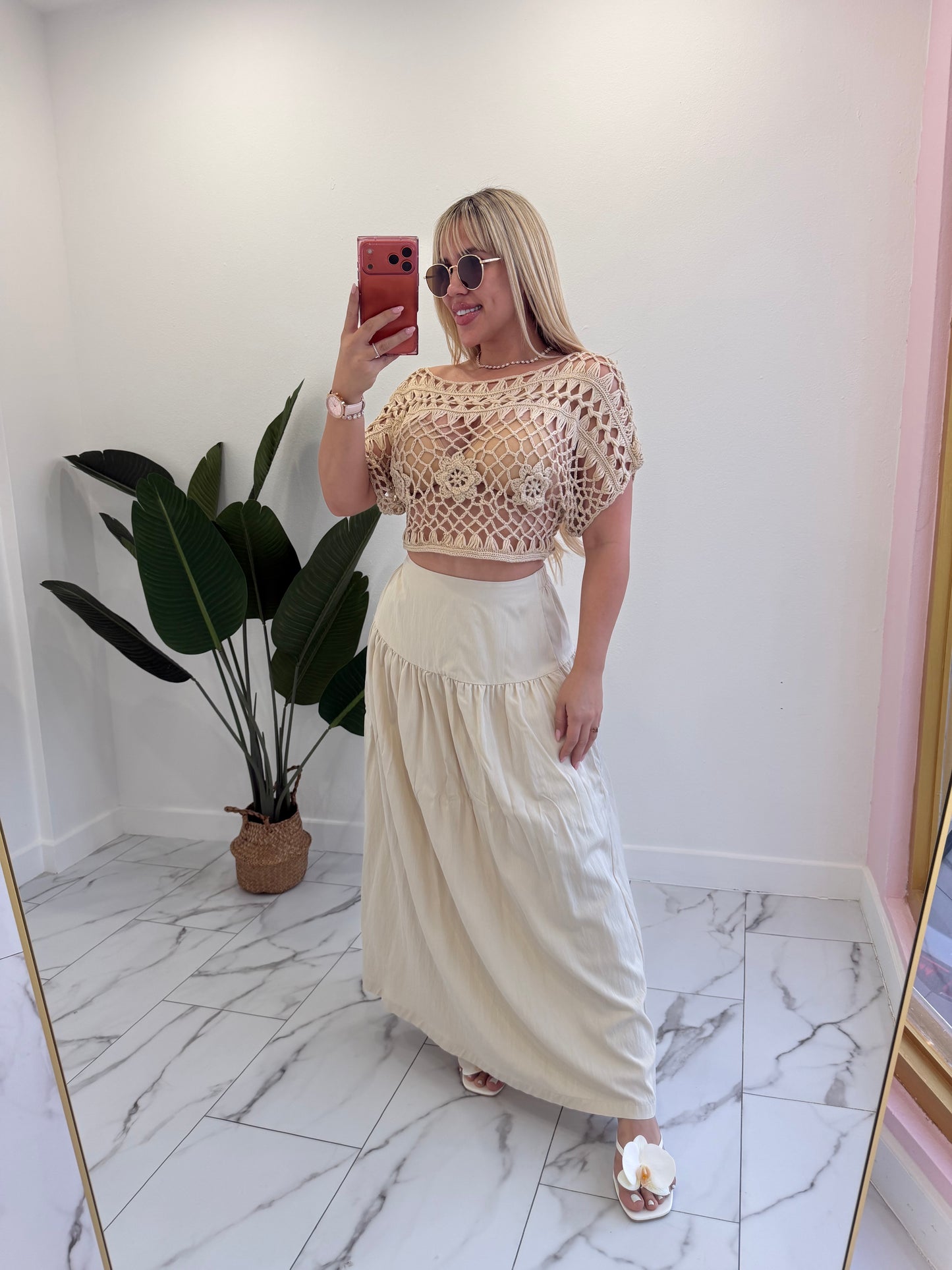 Crochet beach top