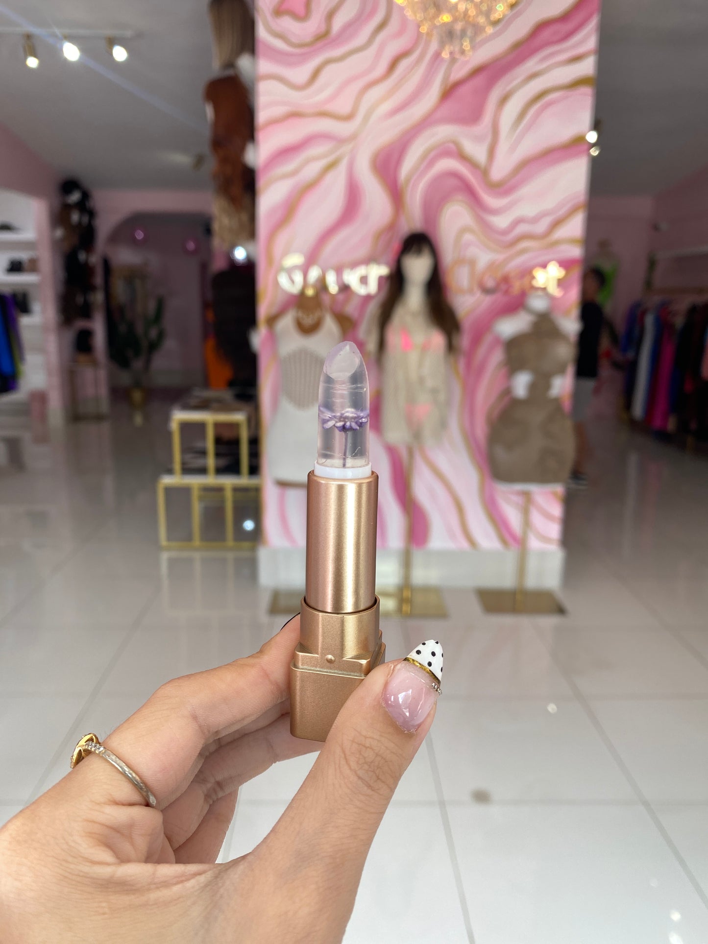 Lip balm flower