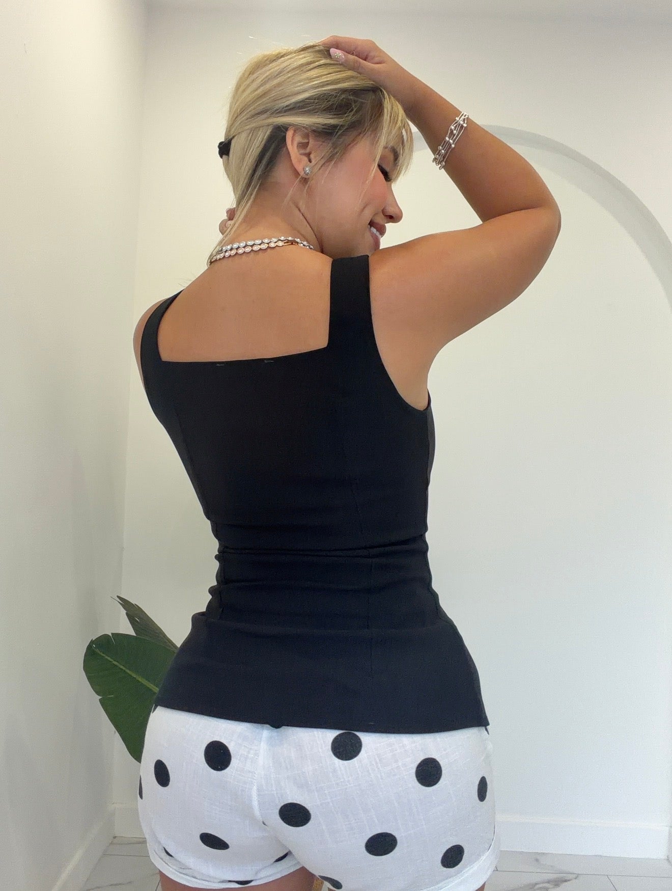 Zipper vest top