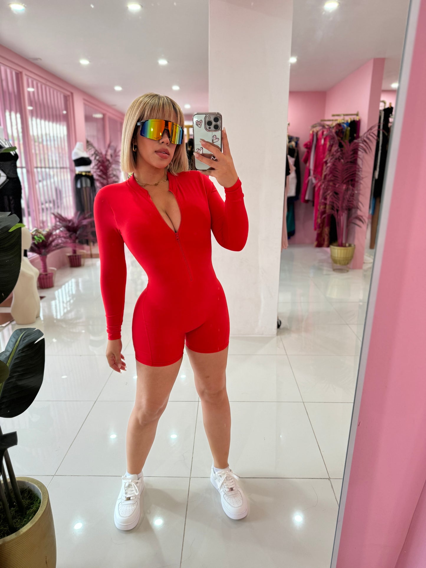 Romper Espalda Descubierta (Zipper) Manga Larga sport