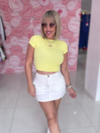 Tshirt Basic Crop Top