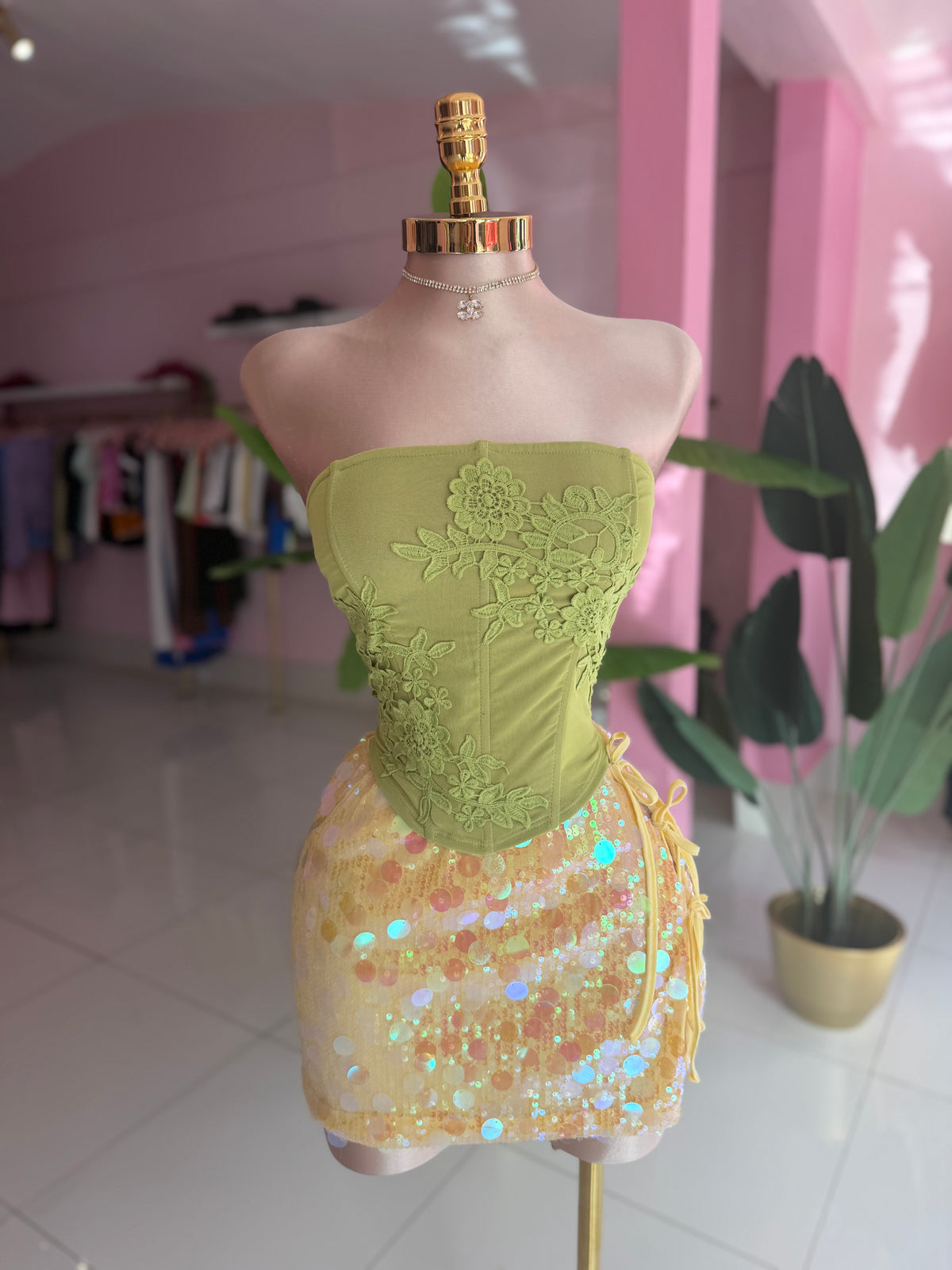 Strapless fairy top