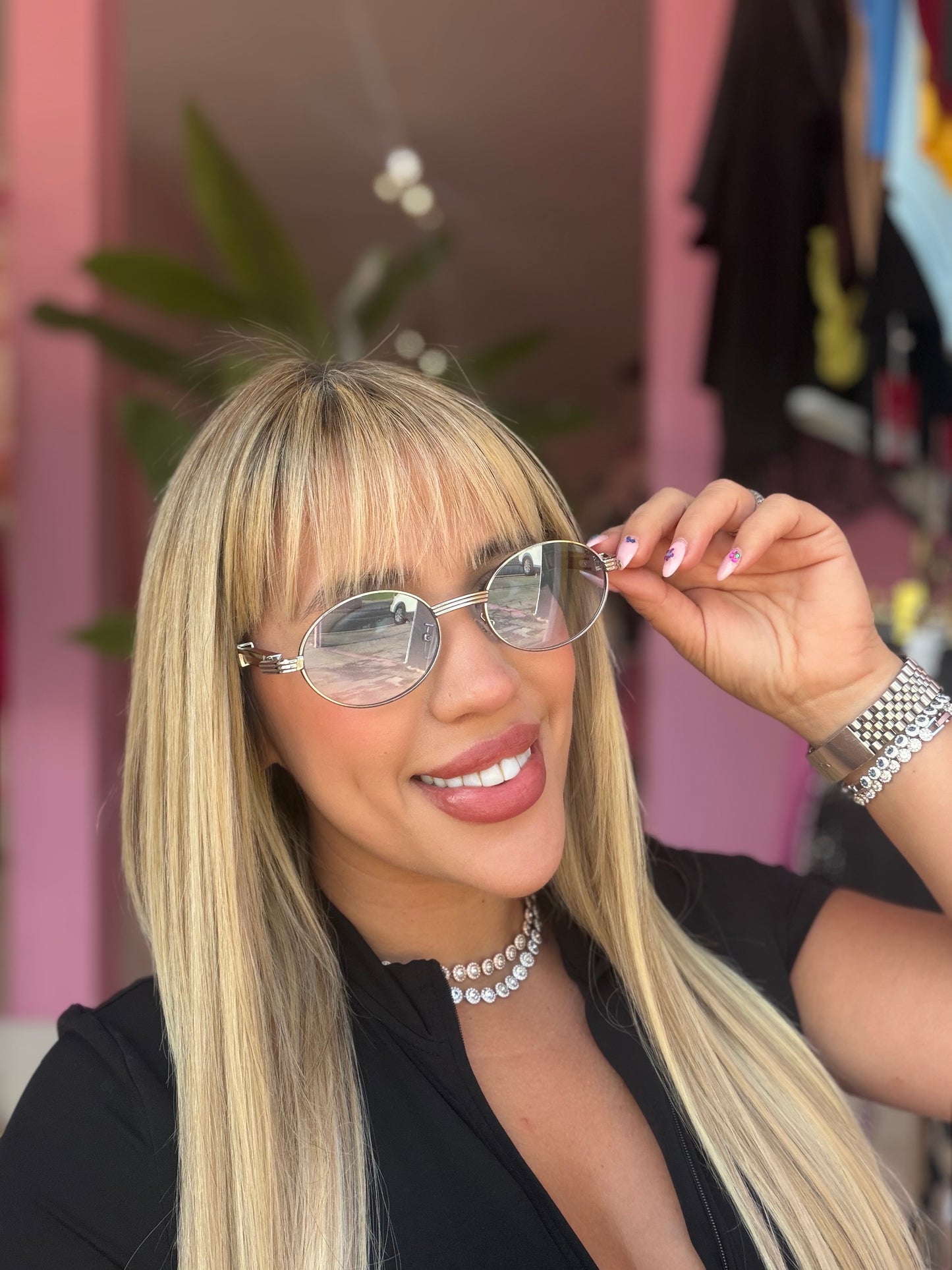Gafas ovaladas madera