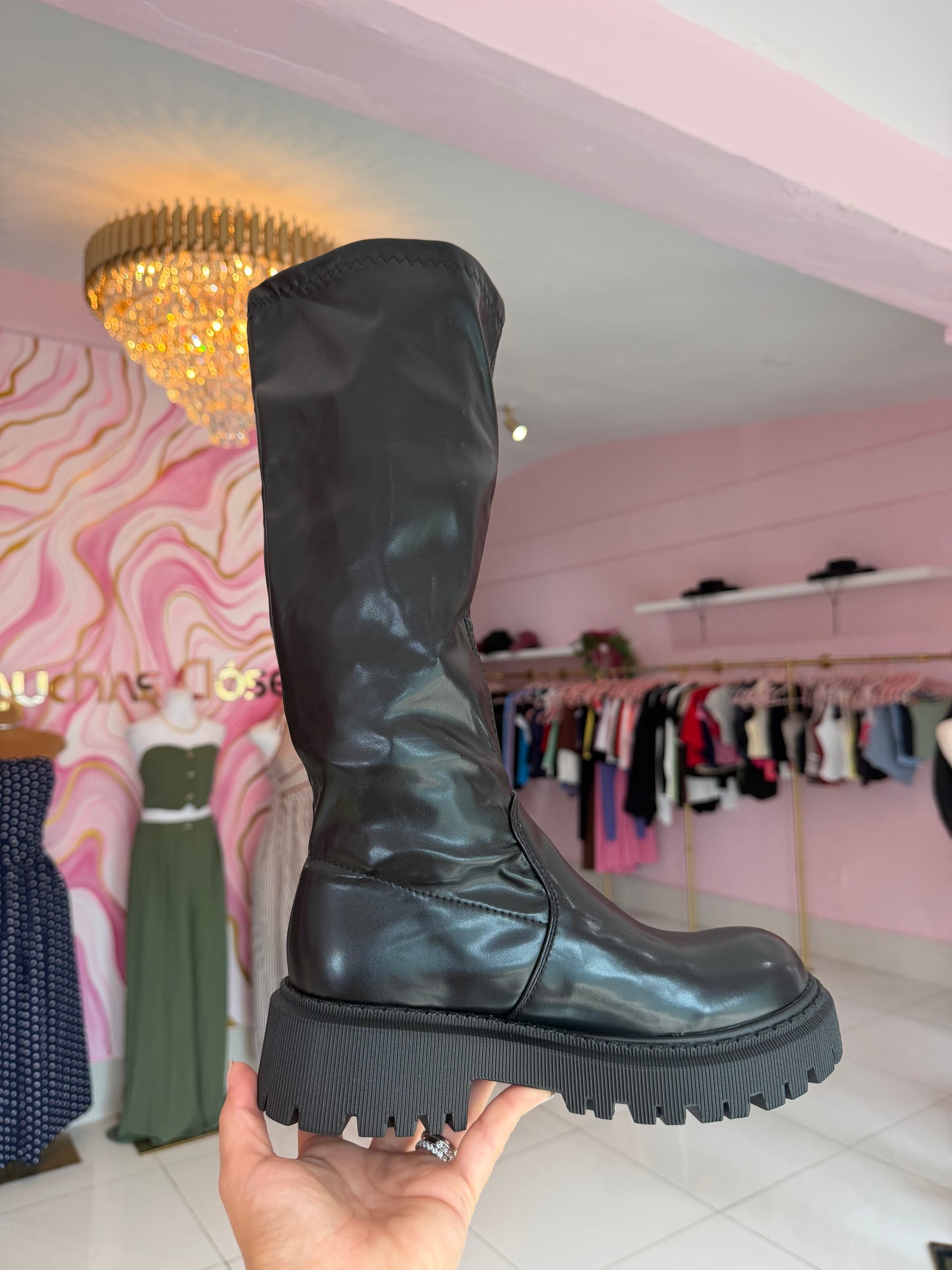 Botas leather bajitas