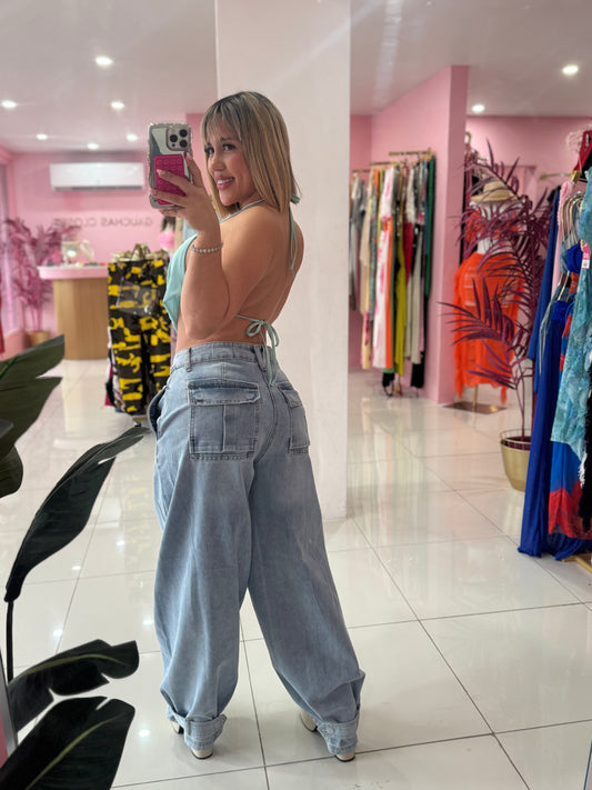 Vibrant Baggy Jean