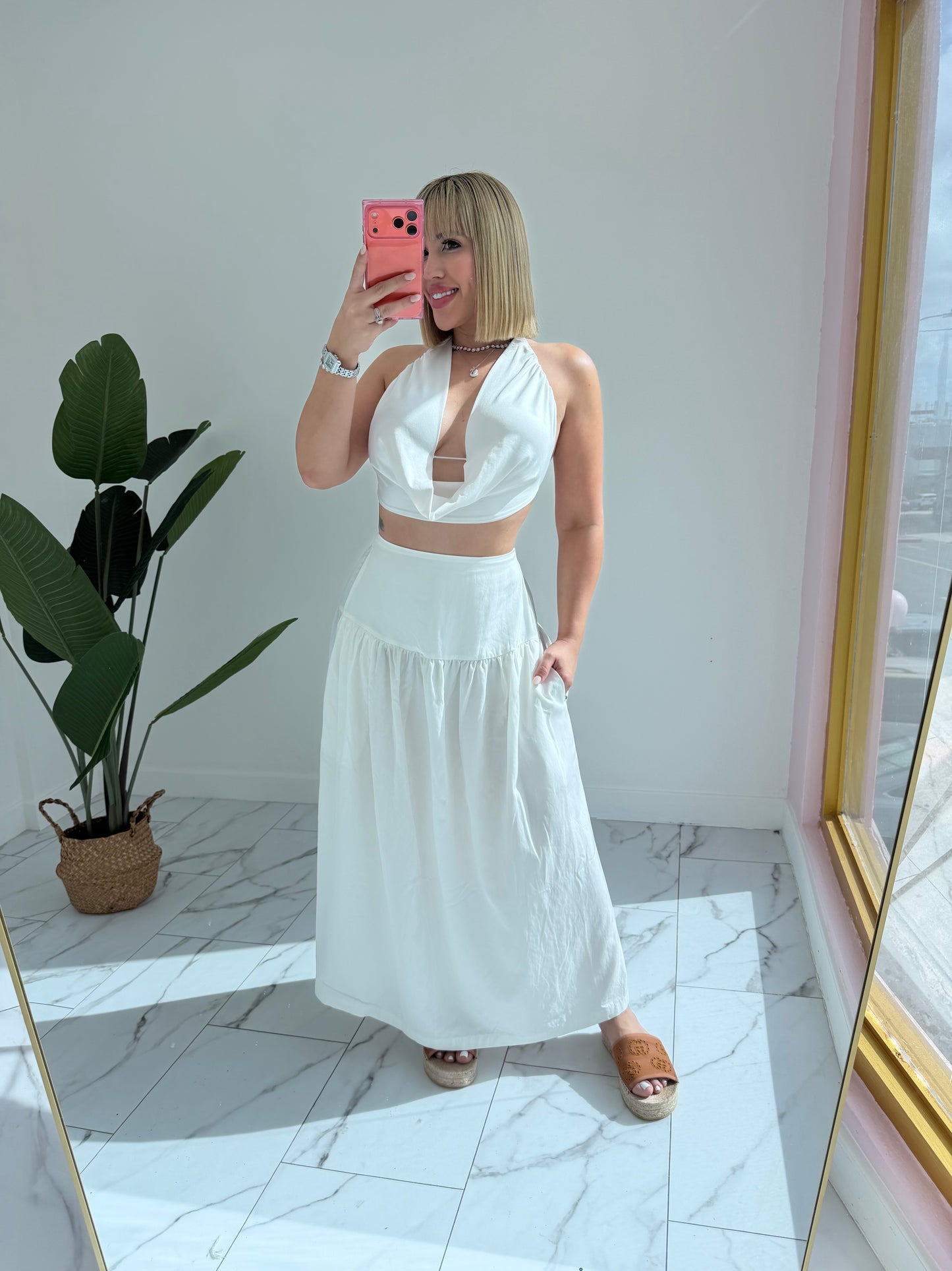 Pockets Maxi skirt