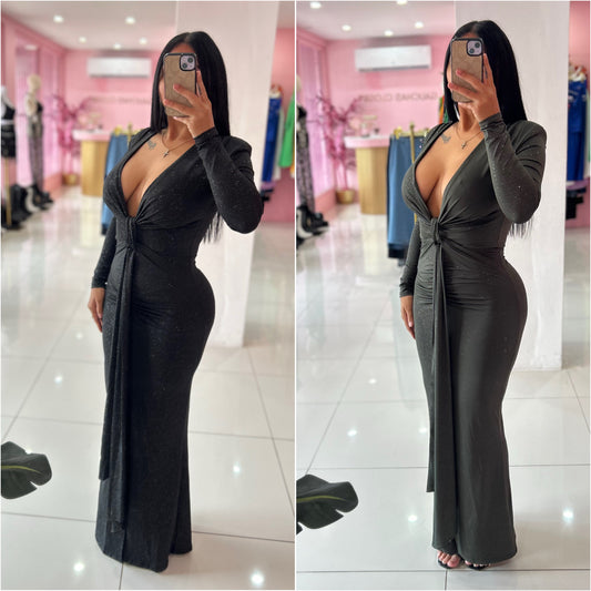 Hombrera Elegant Long Dress