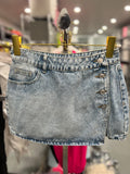 Buttons Denim Skirt