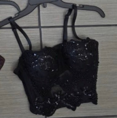 Fancy crop corset