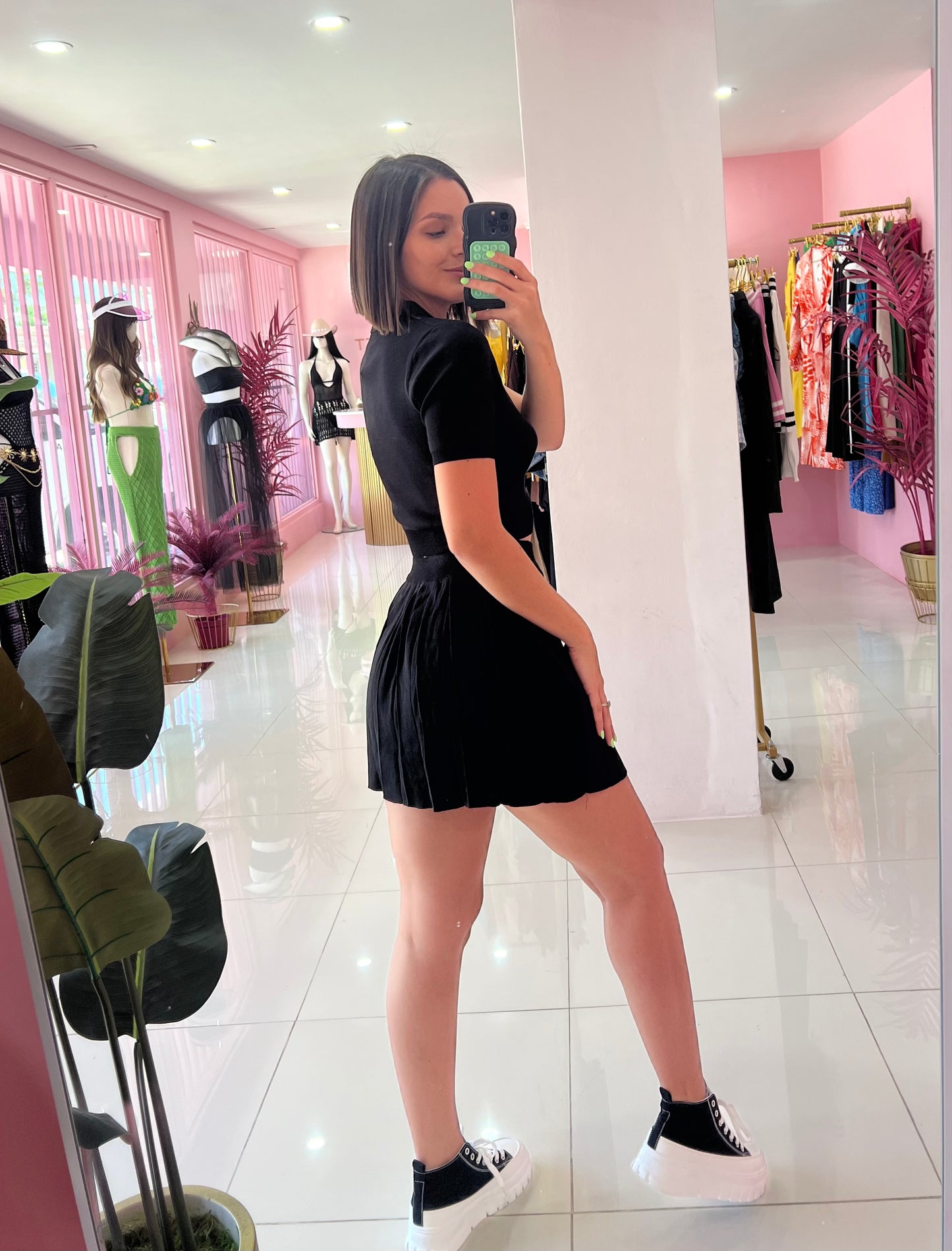 Spandex Tenis Skirt Set
