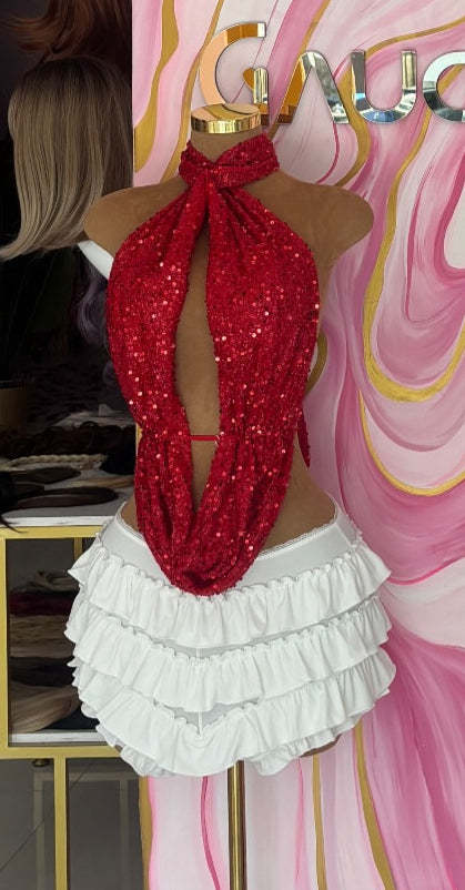 Sequins Sexy Halter Top