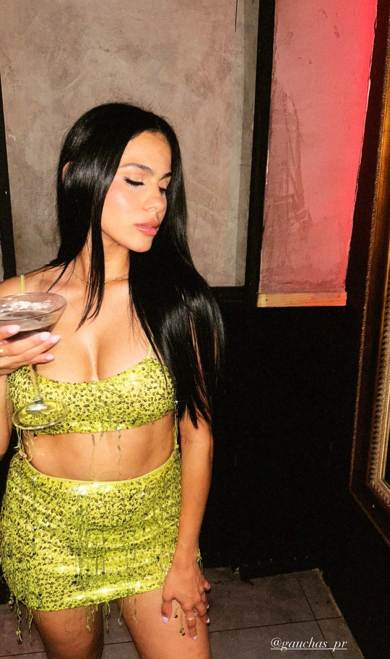 Green Sequins set