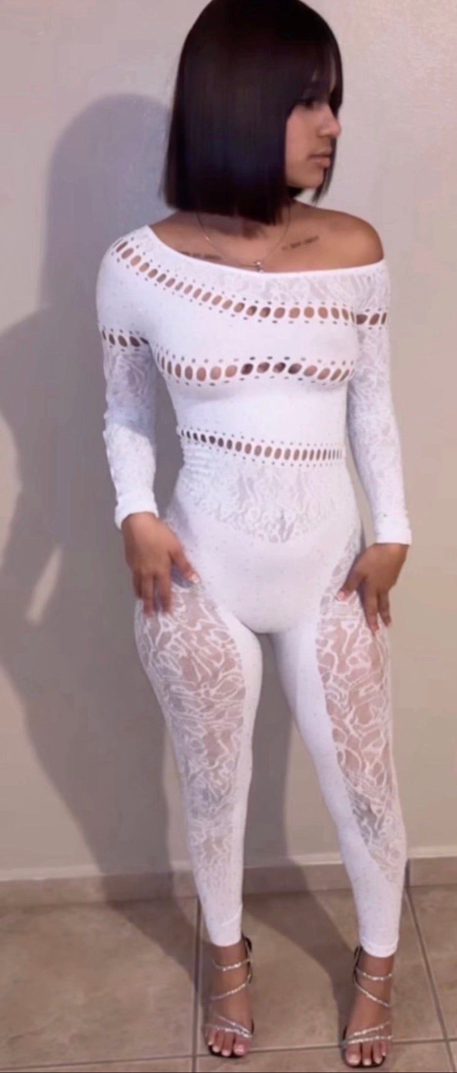 OS Rhinestone Jumpsuit