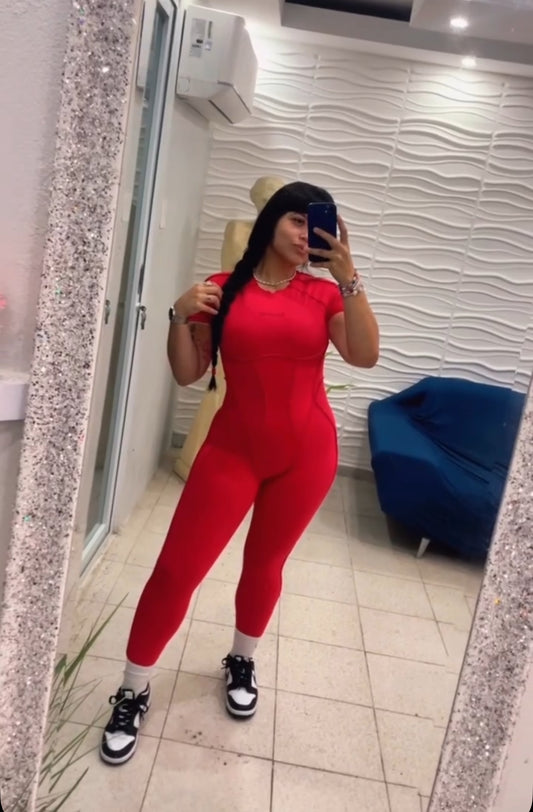 Wonder Tshirt Skinny Jumpsuit (Espalda Descubierta)