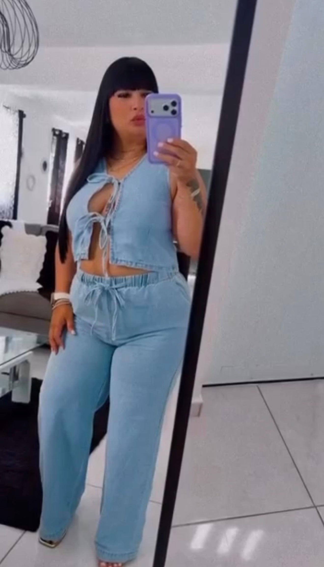 Denim day set (Tall Girl)