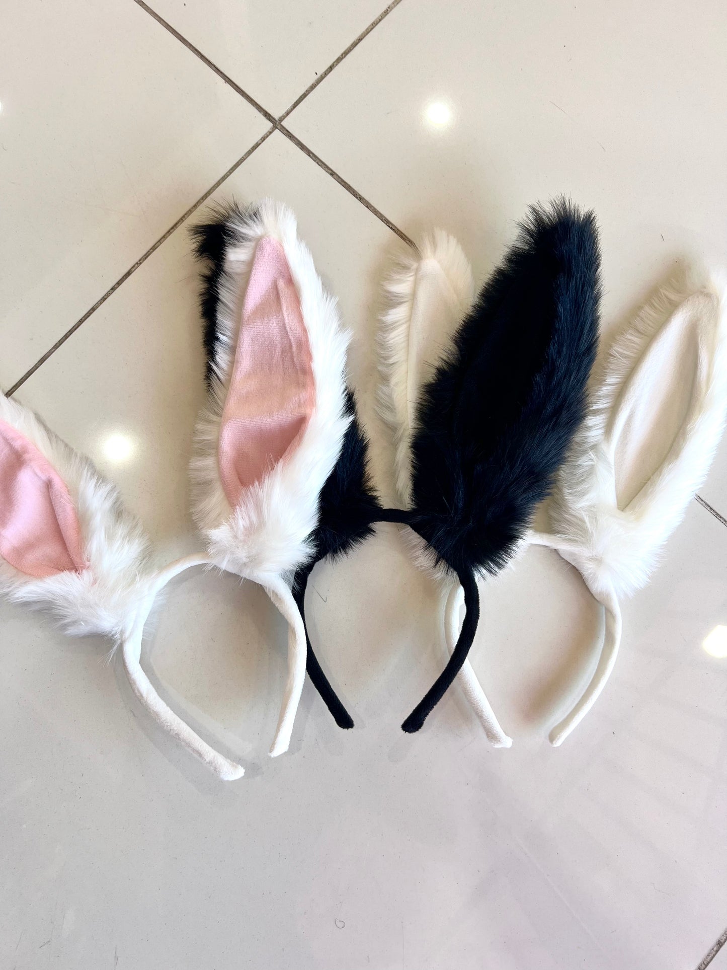 Fluffy bunny orejitas disfraz
