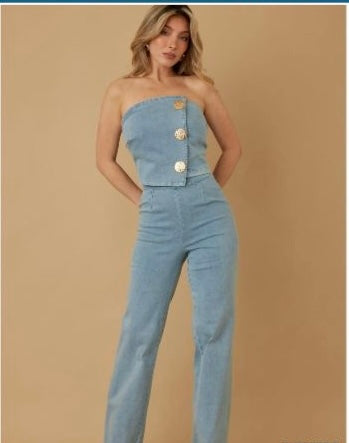 Light denim fancy set