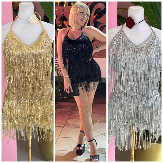 Flecos Sequins romper