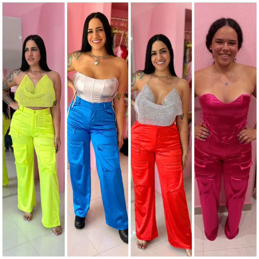 Cargo Satin Spandex