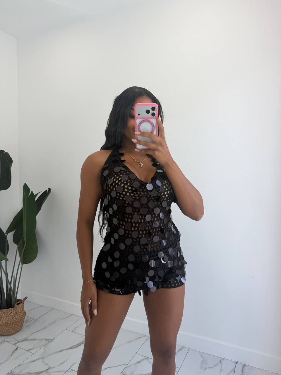 Party crochet short set