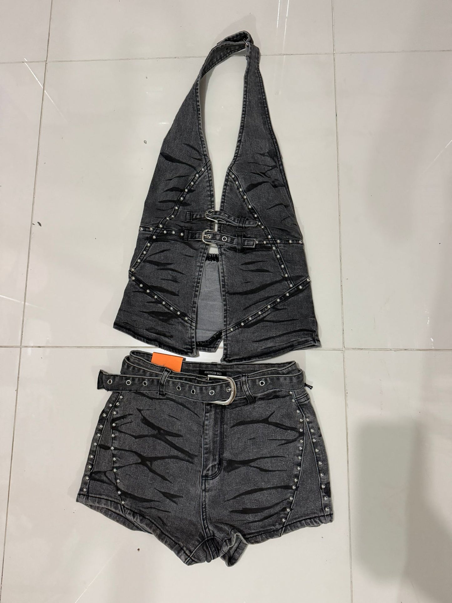 Jam Short Denim Set