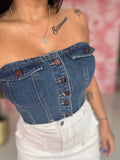 Denim Corset