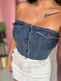 Denim Corset