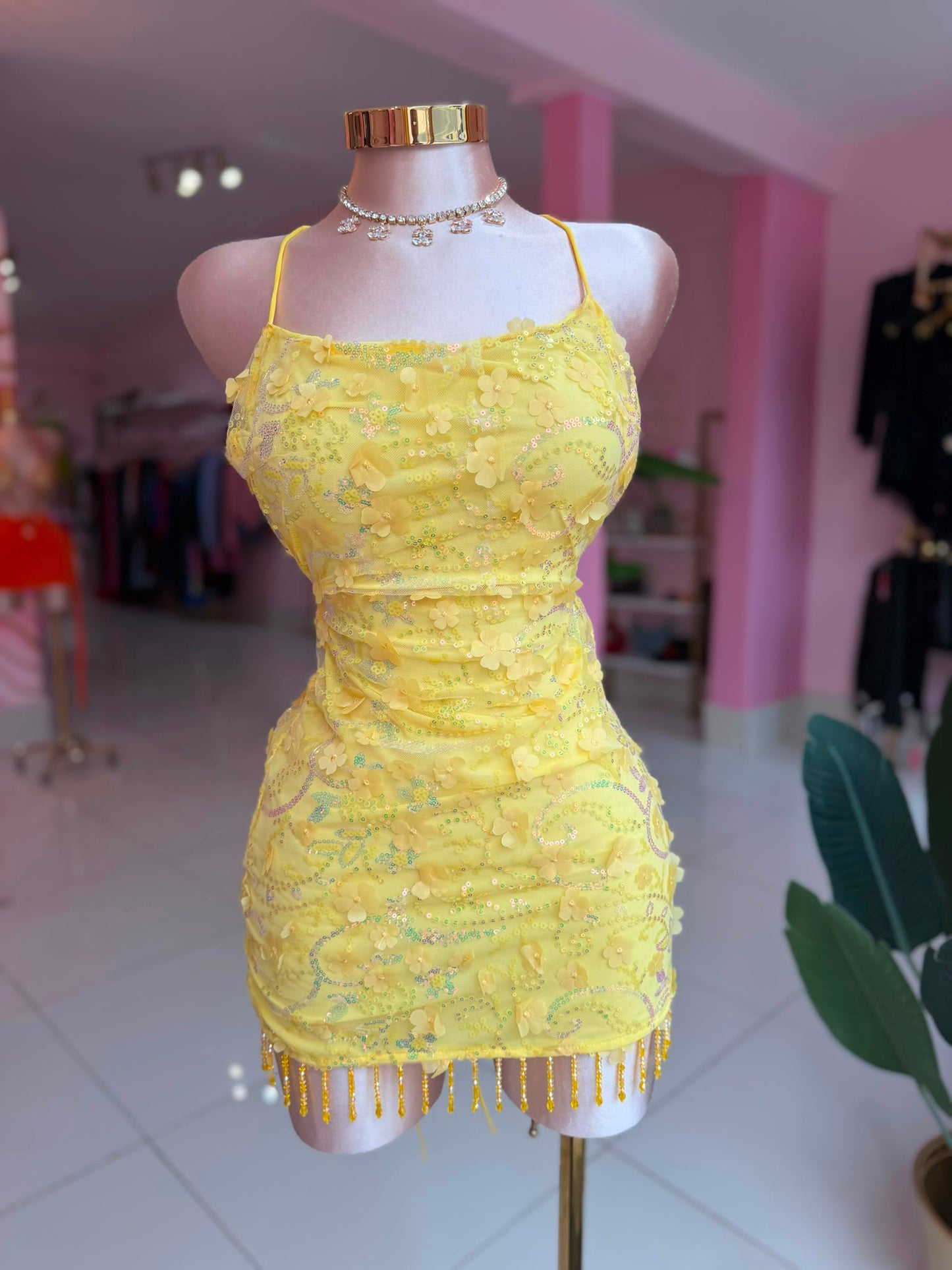 Yellow Flower Dress