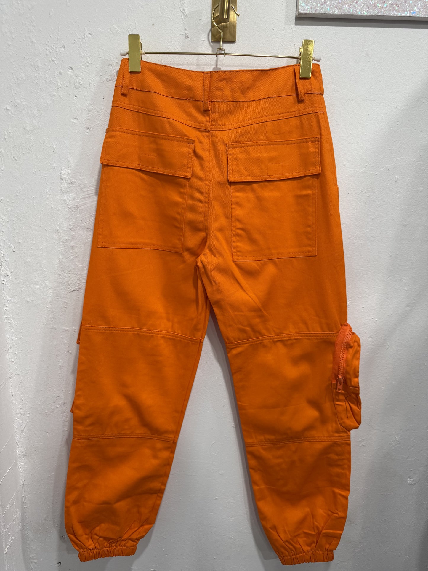 Jogger Naranja Cargo